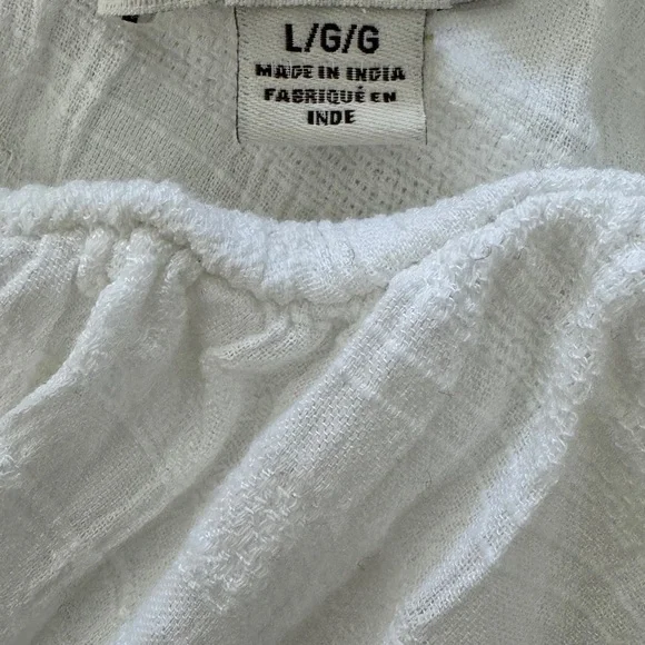 American Eagle Ruffled One Shoulder Bubble top Size Large - Picture 4 of 4